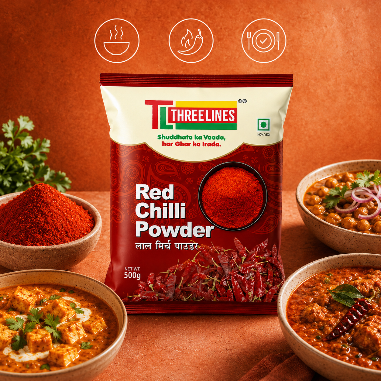 Red Chilli Powder back pack